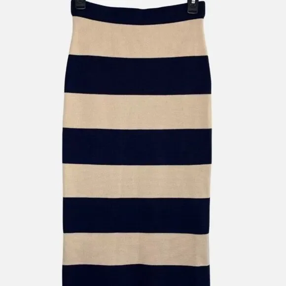 J.Crew Sweater midi length pencil skirt in rugby stripe - Picture 4 of 7